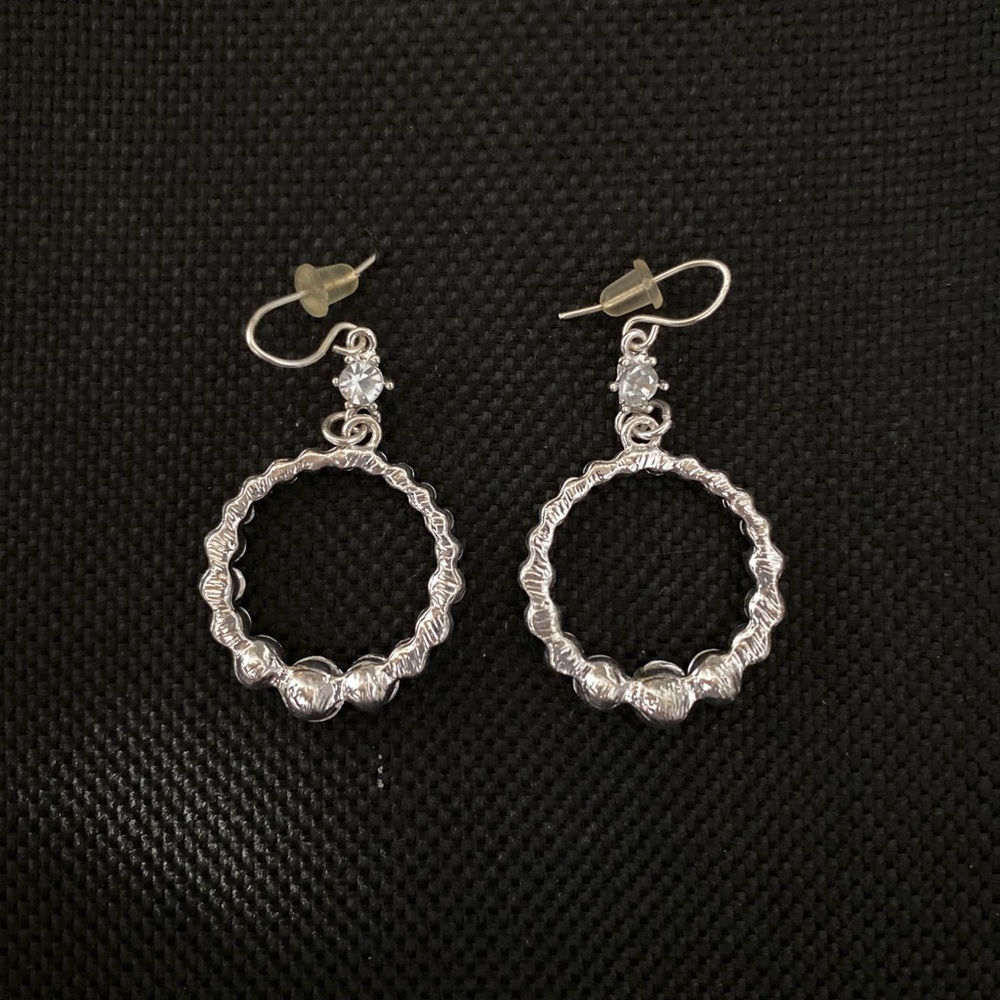 Silver Circular earrings
